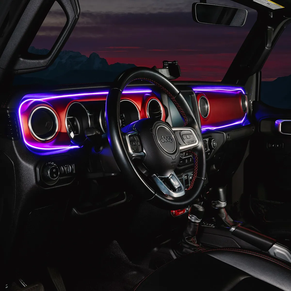 ORACLE Lighting 2018-2023 Jeep Wrangler JL/Gladiator JT Dynamic ColorSHIFT LED Interior Dash Board Kit product image