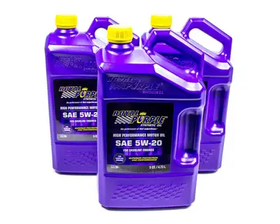 Royal Purple 5W20 Multi-Grade SAE Oil 3x5-qt Bottles