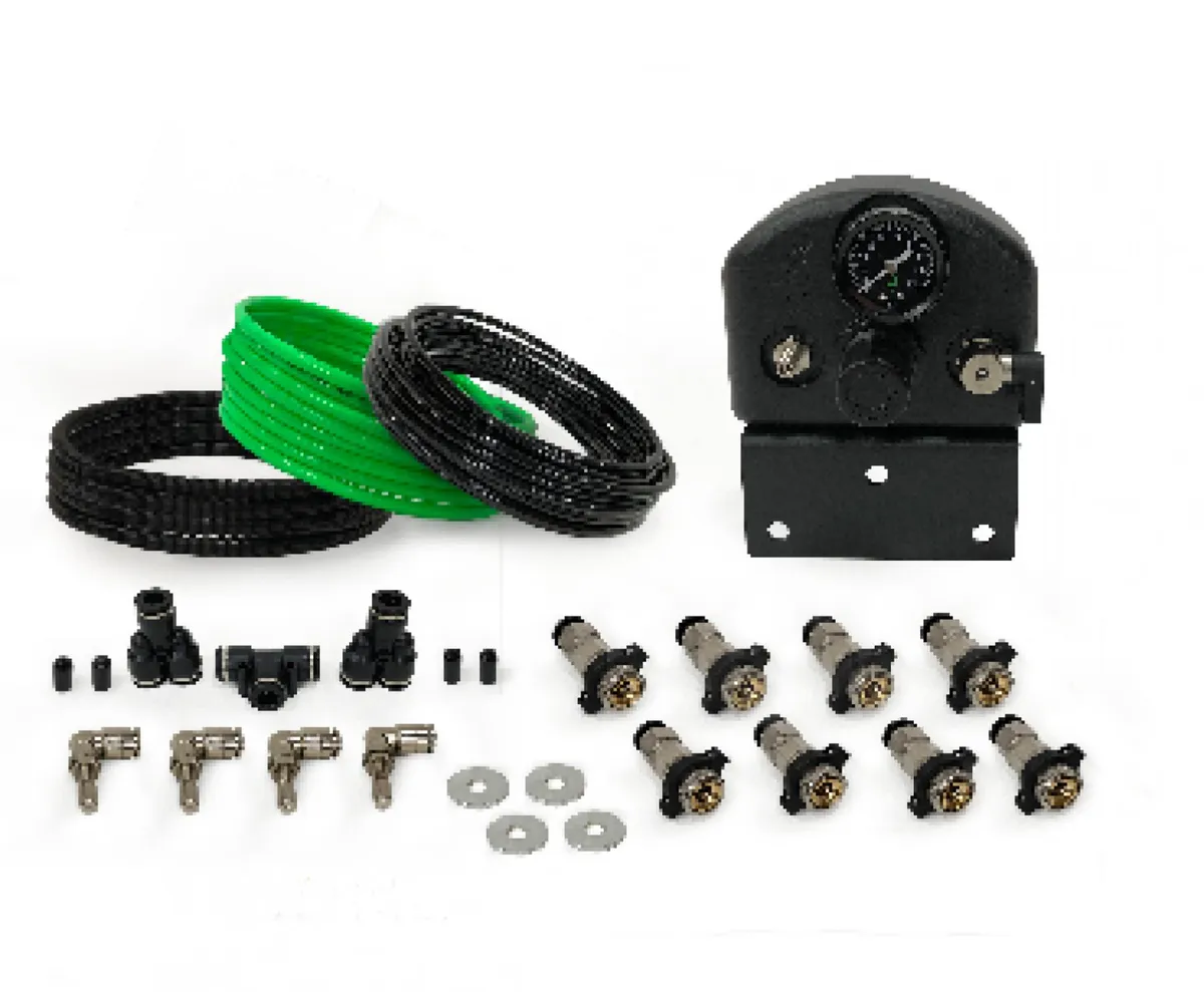 Tire Inflator System 4 Tire Universal With Box, Fittings, Hoses and Storage Bag Black UP Down Air product image