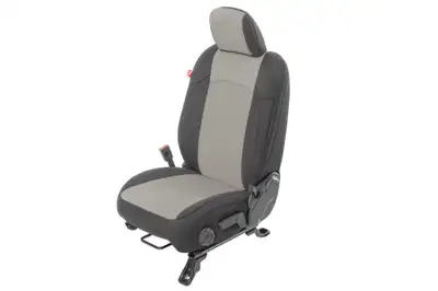 Diver Down Jeep Wrangler Front and Rear Neoprene Seat Covers for 20-Up Jeep Gladiator JT w/Cloth Interior Light Gray Diver Down