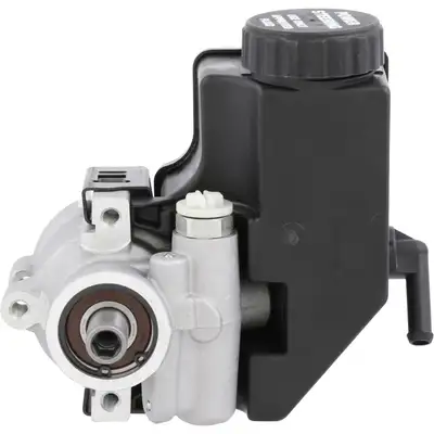 UniSteer Performance Power Steering Pump - Aluminum - Natural - Clip-On Reservoir - Low-Flow - Gen II/TC Pump - 8060300