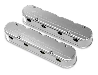 Holley GM LS Valve Cover Set 2-Piece Design Polished