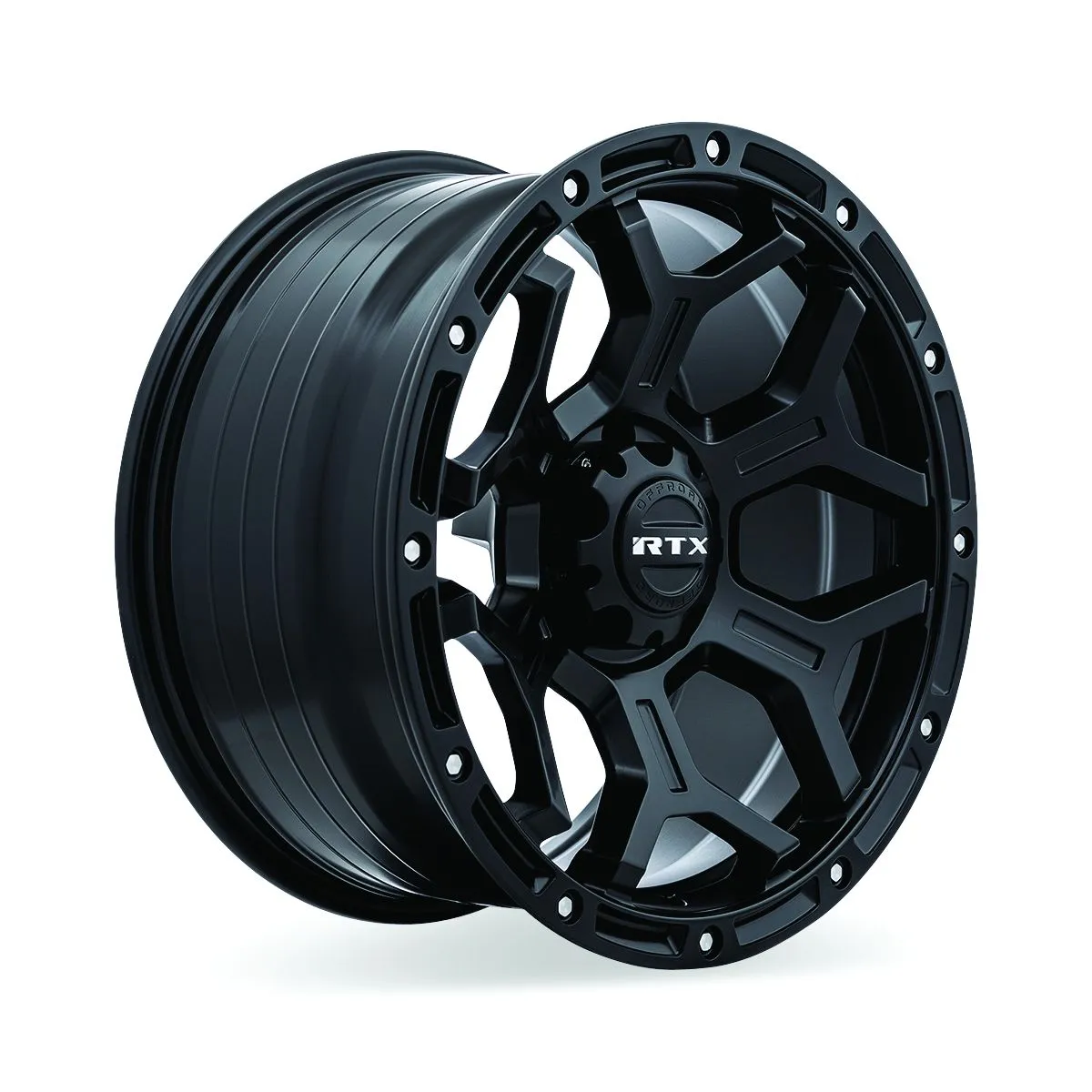 Goliath 18x9 6x139.7 Et0 Cb106.1 Satin Black Milled Rivets product image