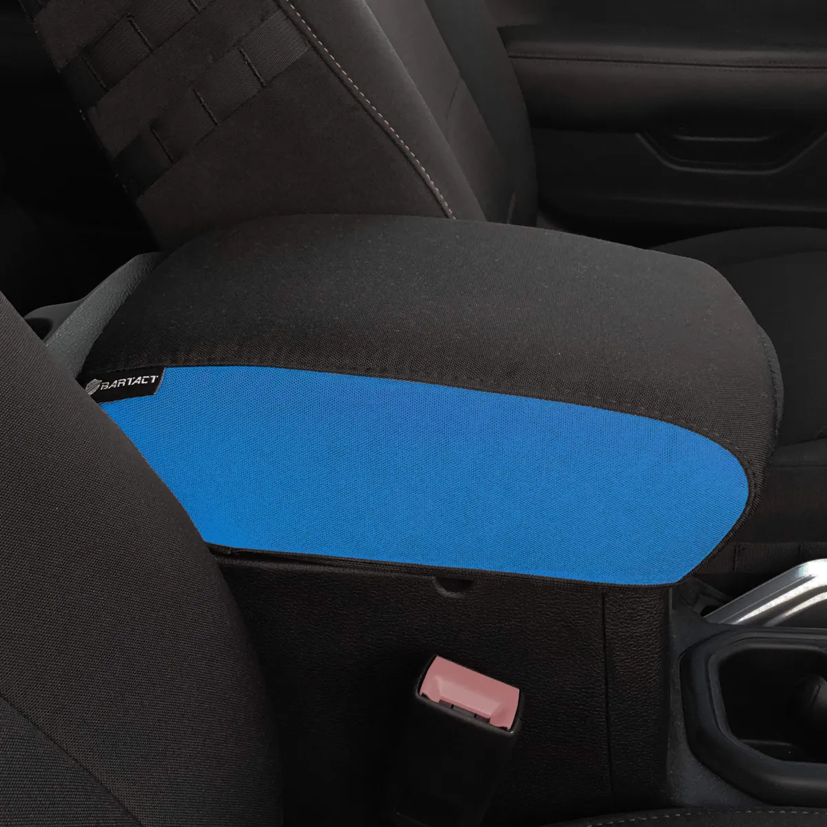 Jeep Center Console Cover Padded For 18-Up Wrangler JL Jeep JL/JLU Graphite Side/Black Top Bartact product image