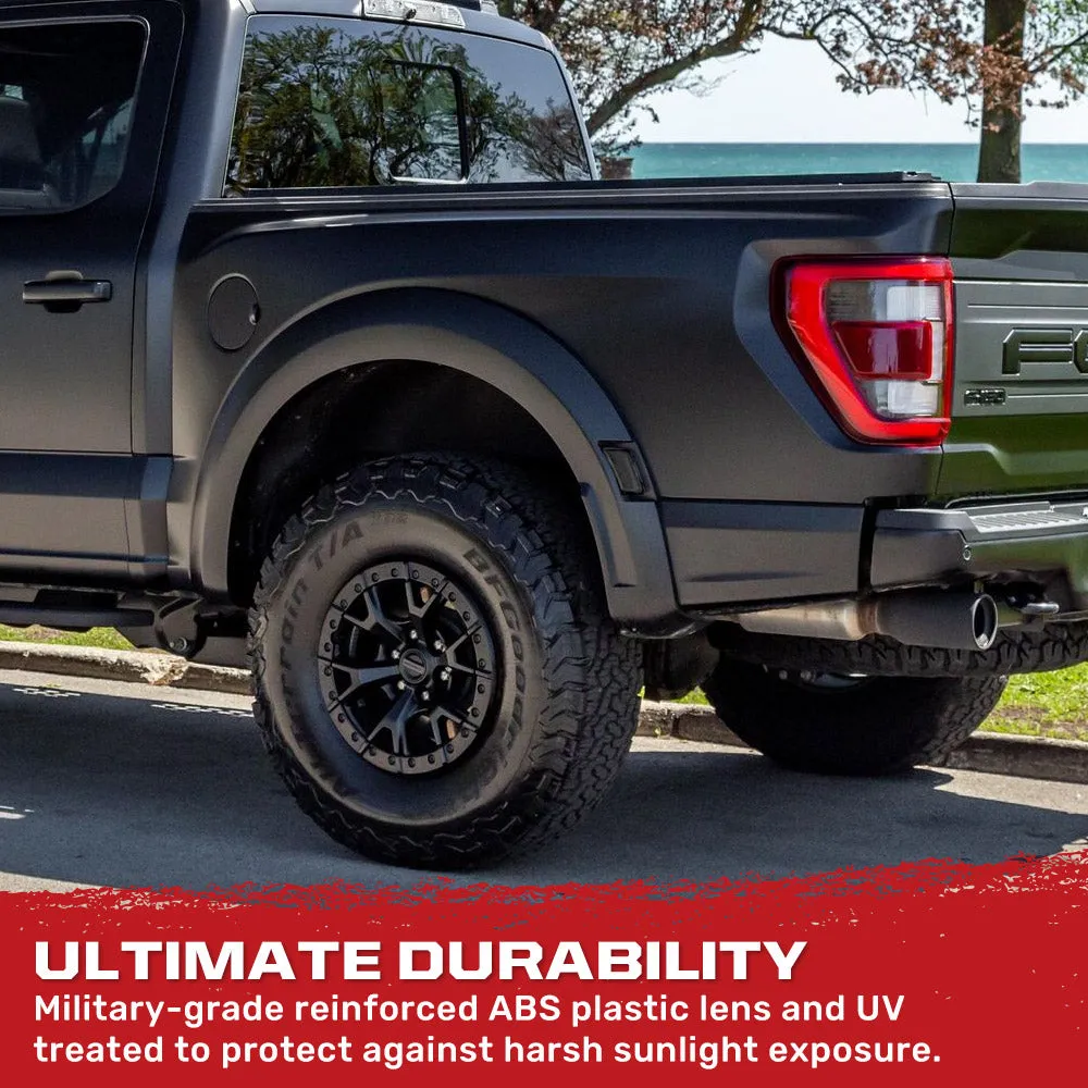 Ford 21-22 Raptor 7-Pc Fender & Hood Light Kit Smoked Lens White or Amber LED Running Lights w/ Startup Light Sequence product image