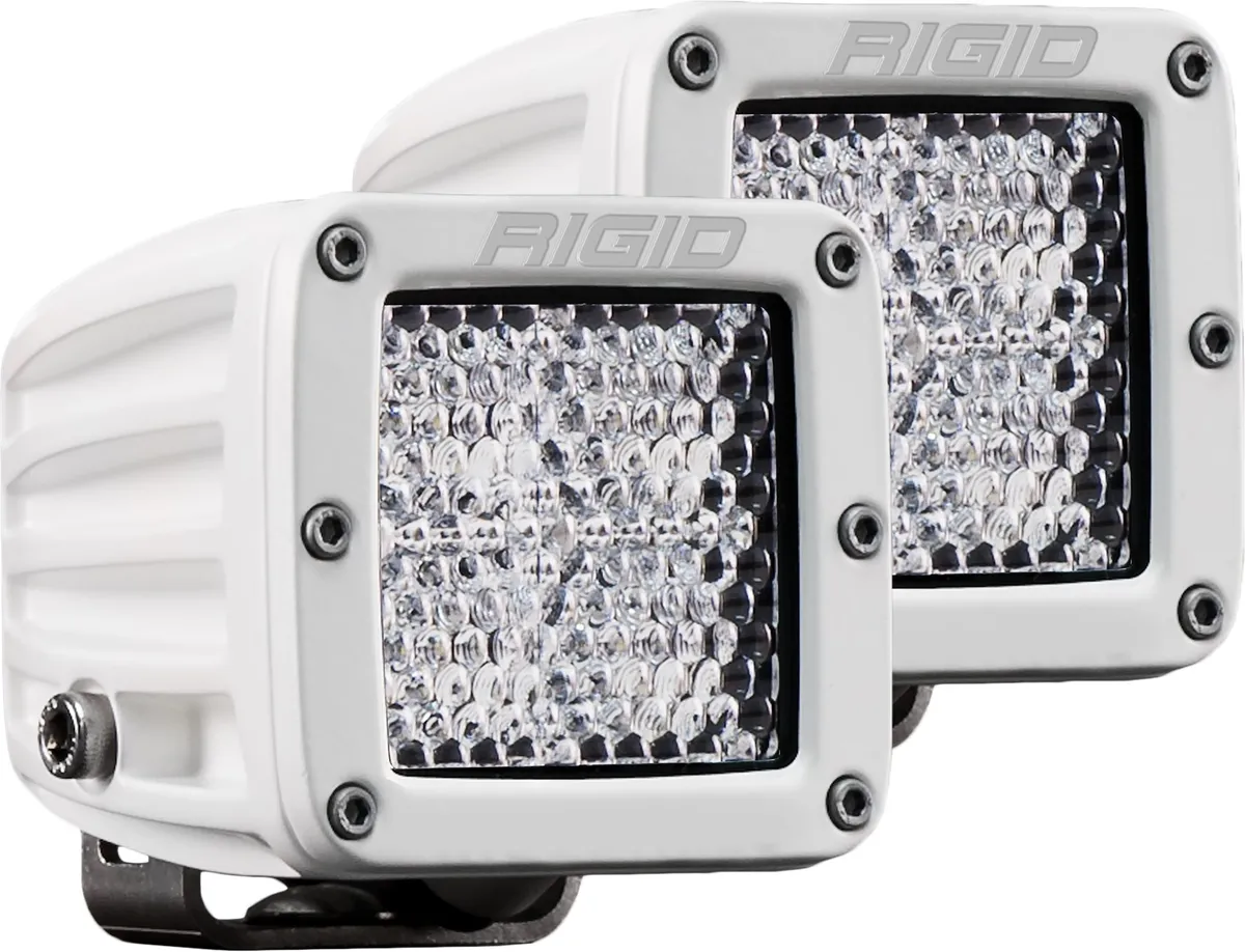 Hybrid Diffused Surface Mount White Housing Pair D-Series Pro RIGID Industries product image