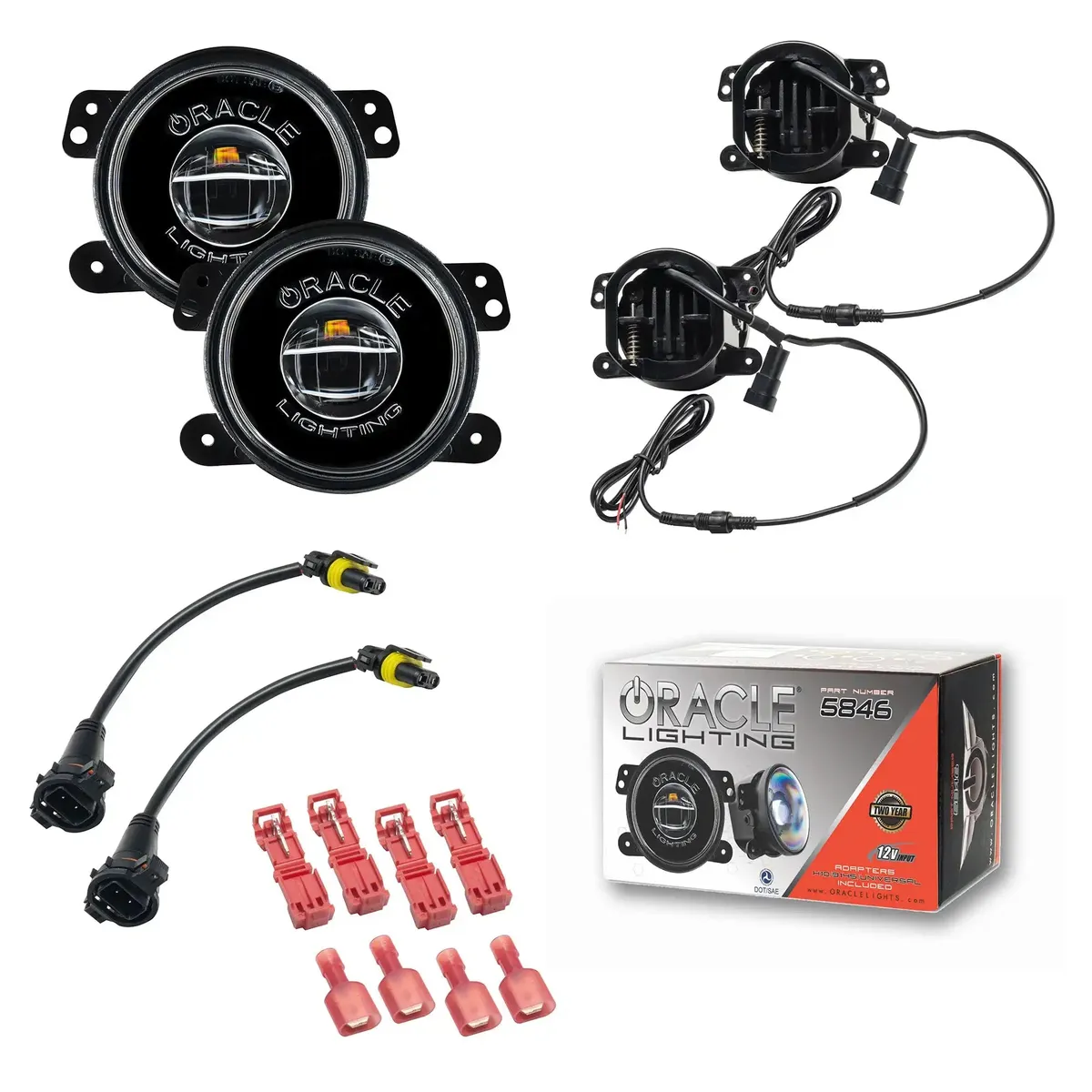 ORACLE Lighting 20W LED Fog Lights for Jeep Wrangler JK/JL & Gladiator JT | High Performance Plug-and-Play product image