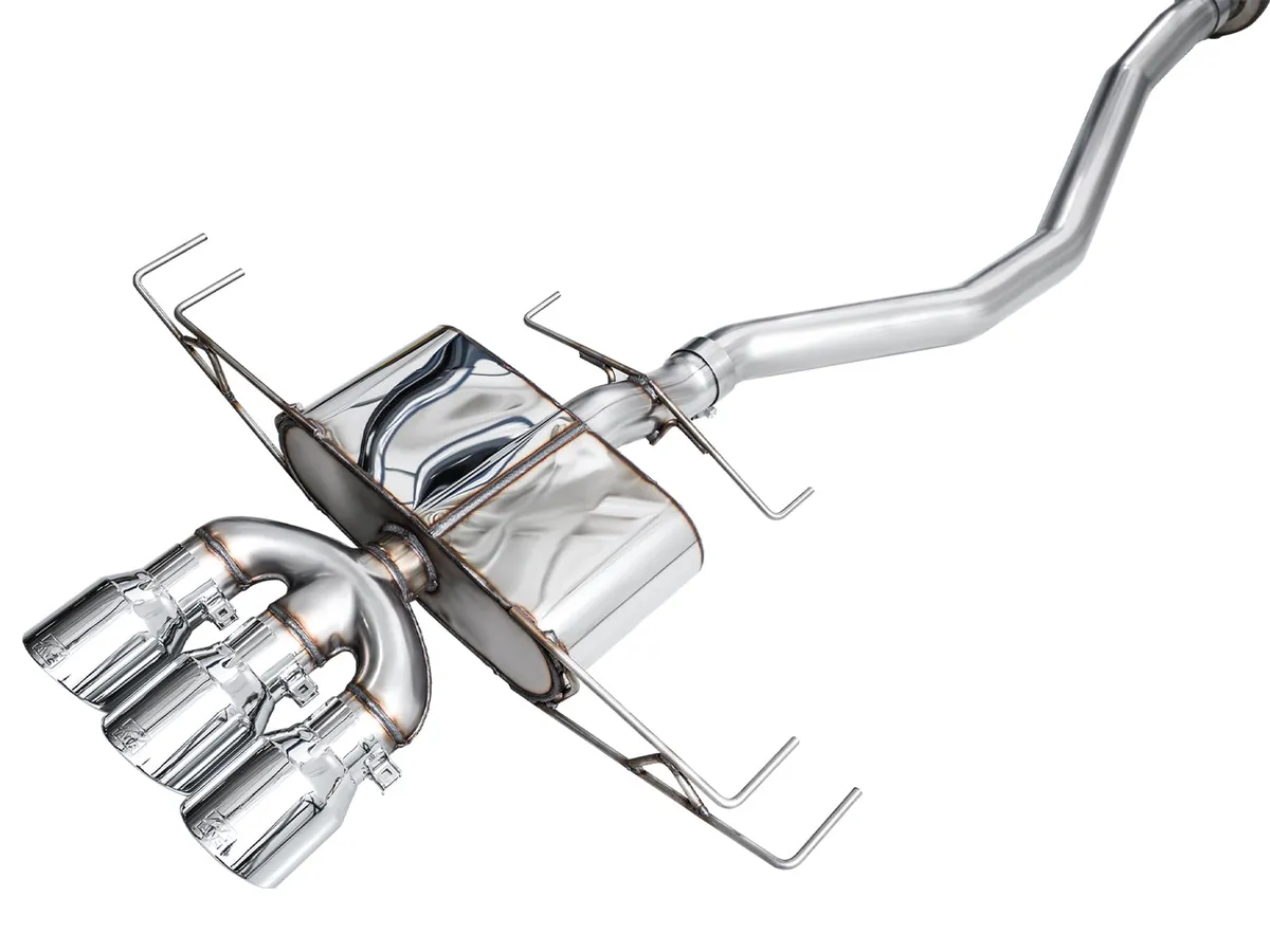 AWE Track Edition Exhaust for DE5 Integra Type-S - Triple Chrome Silver Tips product image