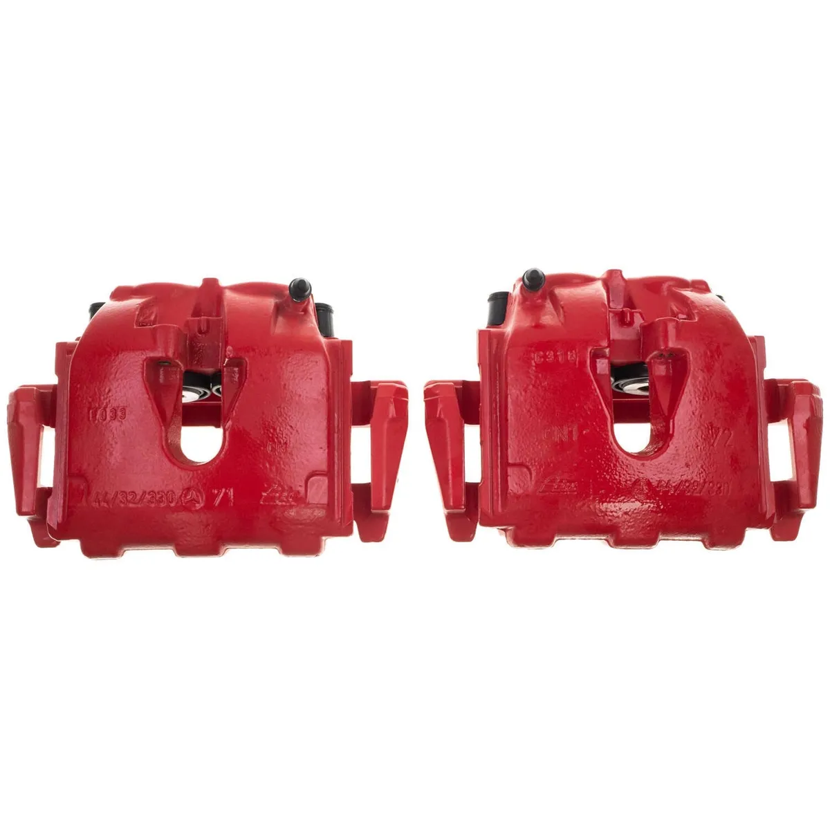 Red Caliper Pair w/ Brkt Jeep Liberty 2008-12, Jeep Wrangler 2007-17, Jeep Wrangler JK 2018 - Rear product image