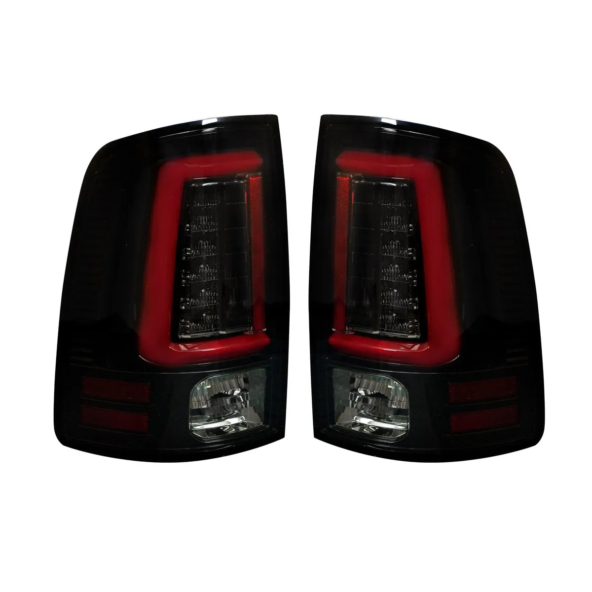 Dodge RAM 2500/3500 10-18 Ultra Bright OLED Tail Lights w/ Scanning Turn Signals (Replaces Factory Halogen Tail Lights) - Smoked Lens product image