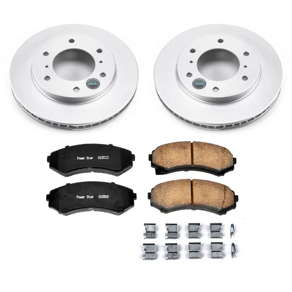 Z17 Geomet Coated Rotor Kit: Genuine Geomet Fully Coated Rotors; Ceramic Pads W/Hardware product image