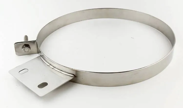 Diesel Stack Exhaust Clamp 10 in Polished 304 Stainless Steel Pypes Exhaust product image