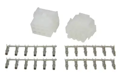 Painless Wiring Quick Connect Terminal Kit; 12 Wire; Incl. Male/Female Connector;