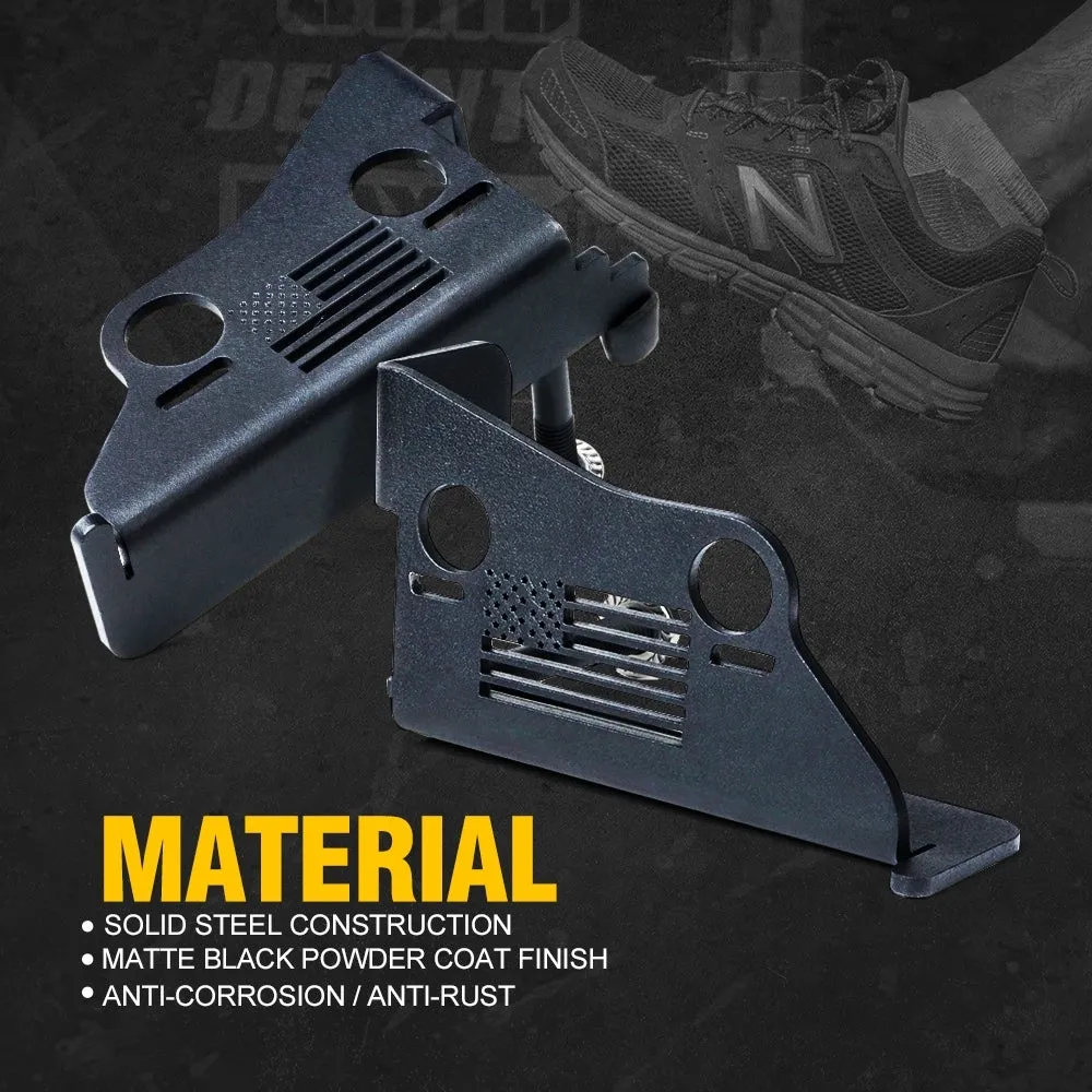 Xprite Front Foot Pegs with Jeep Flag for 2007-2018 Wrangler JK product image