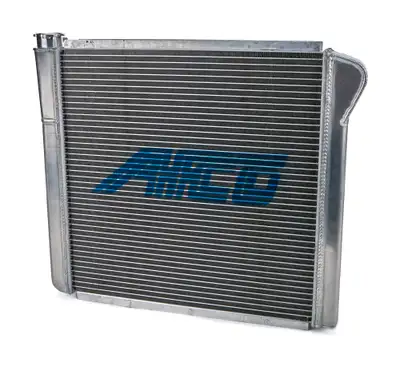 AFCO Racing Radiator, Universal Inlet, Single Pass, 19" Tall x 25" Wide