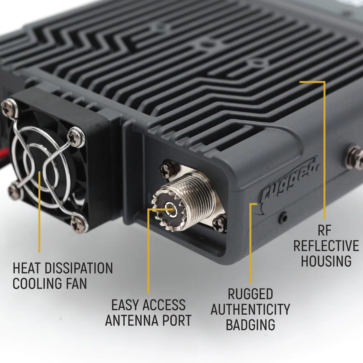Radio Kit Plus - Rambler G4 High Power GMRS Mobile Radio Kit with External Speaker product image