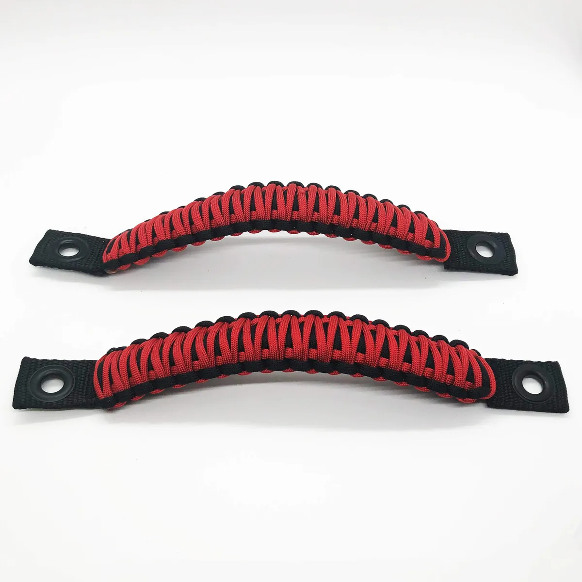 TJ Door Handles, Paracord Jeep® Grab Handles for Jeep Wrangler TJ & LJ 97-06 - Interior Door Pull Handles 550 Paracord Grab Handles w/ Grommets (PAIR) | Bartact® product image
