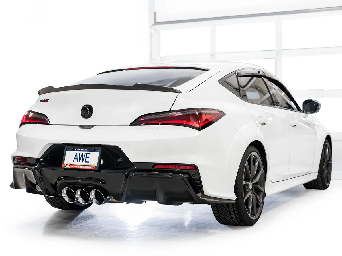 AWE Track Edition Exhaust for DE5 Integra Type-S - Triple Chrome Silver Tips product image