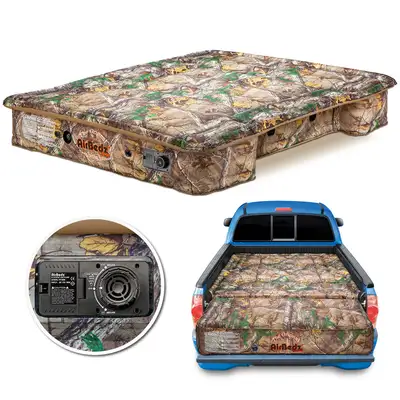 AirBedz Airbedz Camo by Pittman Outdoors - Ppi 405 Mid Size 5.0'-5.5' Short Bed With Built-In Rechargeable Battery Air Pump - The Original Truck Bed Air Mattress Includes Tailgate Extension Air Mattress