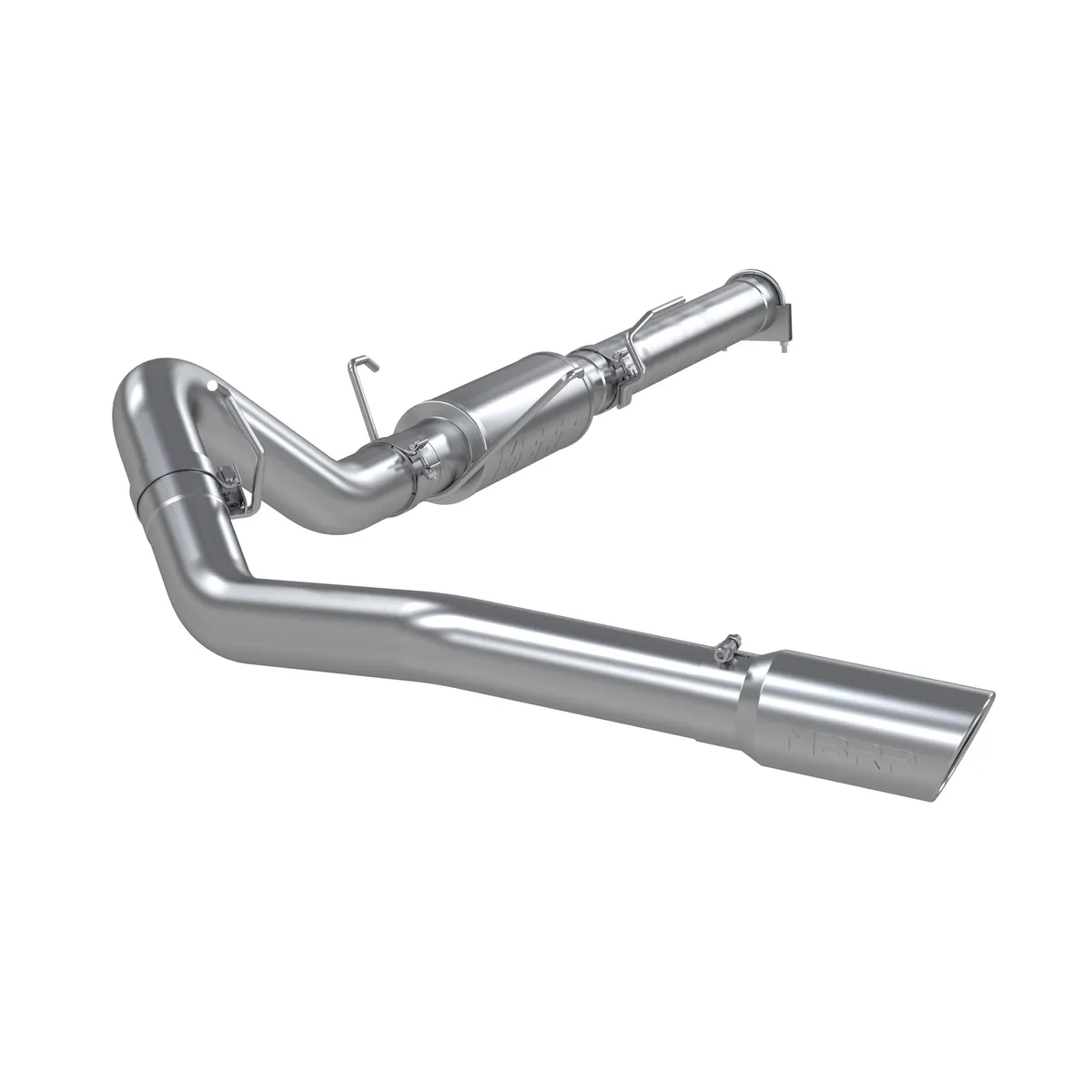 Armor Lite Cat Back Exhaust System; 4 in.; Incl. Ext. Pipe/Muffler/Over Axle Pipe/Tailpipe/Hardware/5 in. Tip; Single Side Exit; Aluminized; product image