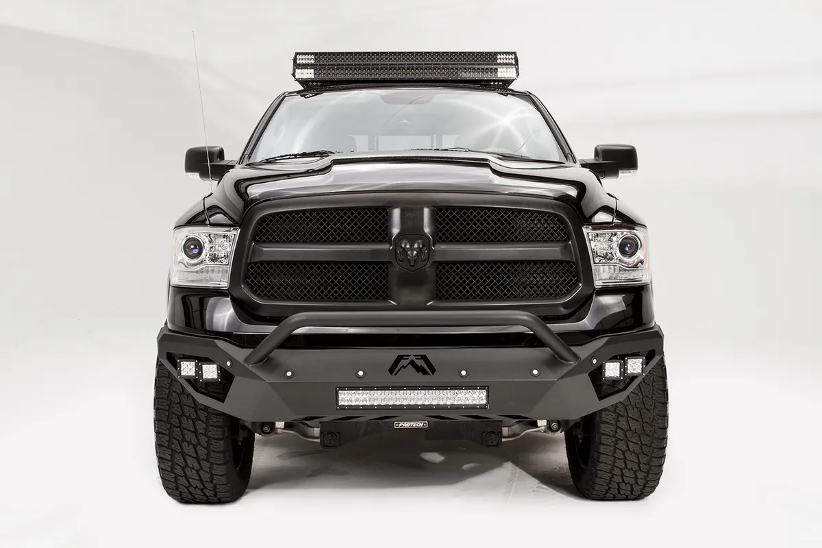1318 RAM 1500 Vengeance Front Sensor Bumper w/ Prerunner Guard Matte Black product image