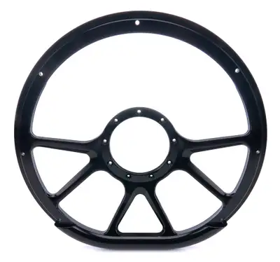 Billet Specialties Steering Wheel 14in D-Sh ape Prism Black
