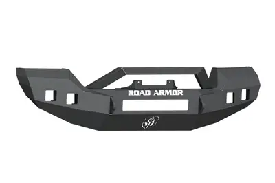 Road Armor Stealth Front Full Width Winch Bumper Sheet Metal Pre-Runner Guard | Rubicon Only - Texture Black 2018-2025 Jeep JL JLU JT