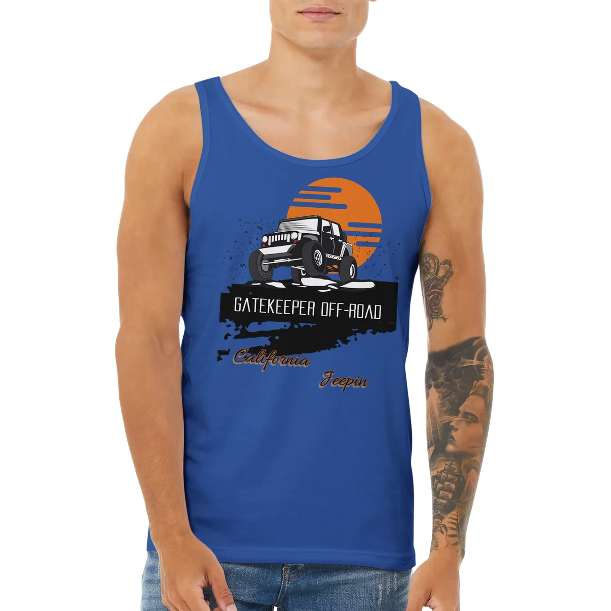 GateKeeper Cali Jeepin Premium Unisex Tank Top product image