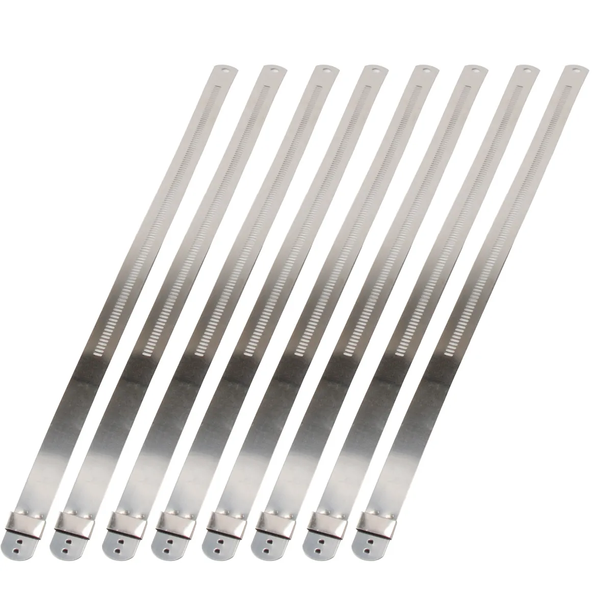 Design Engineering DEI 10211 Stainless-Steel Positive Locking Ties 12mm x 9 (8-Pack) 010211