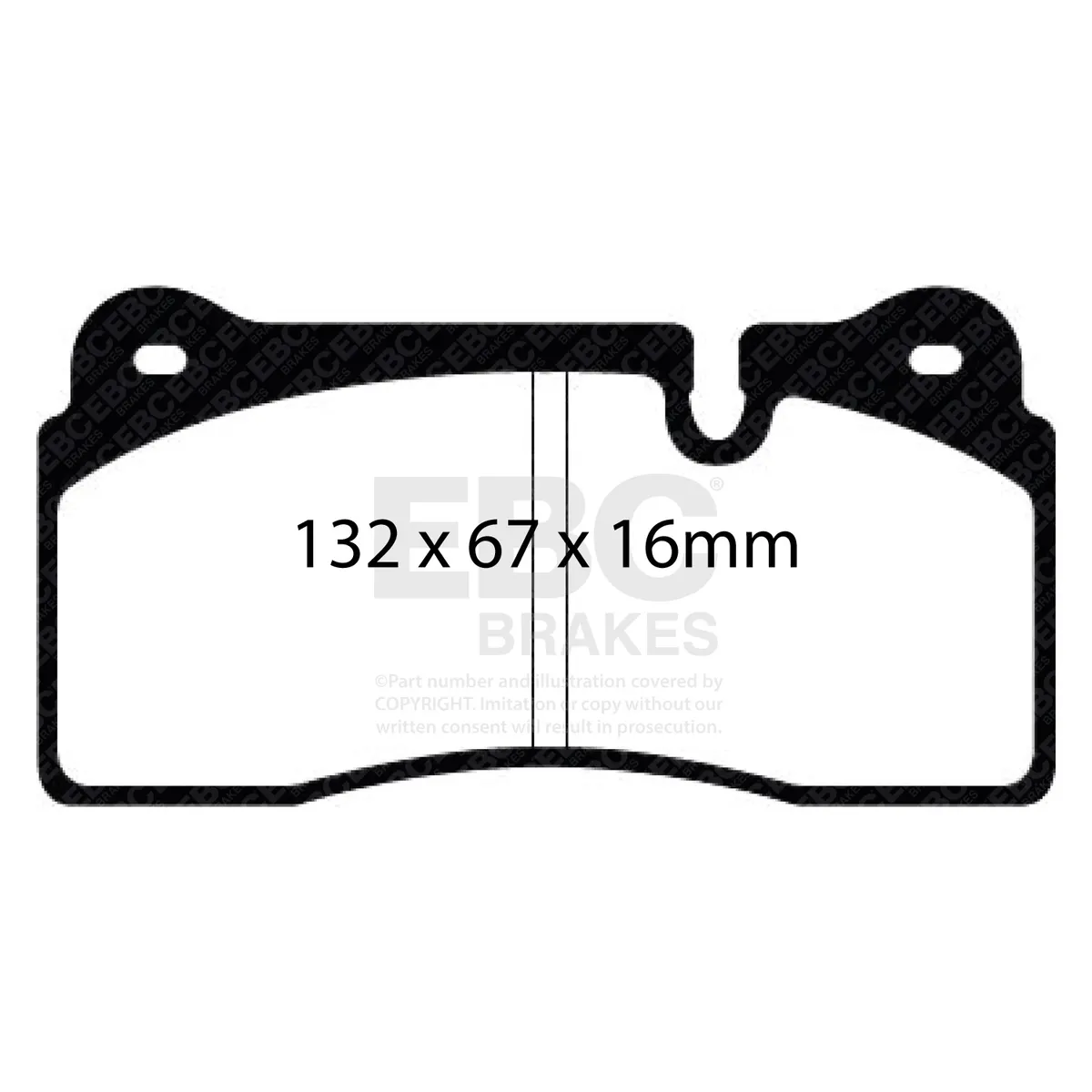 EBC Yellowstuff Full Vehicle Kit; Front and Rear; FMSI Pad No. D1266/D1029/D1155; Vented; 5/5 Bolt Front/Rear; 365/356mm Dia.; 53/48mm Height; 34/32mm Thick; product image