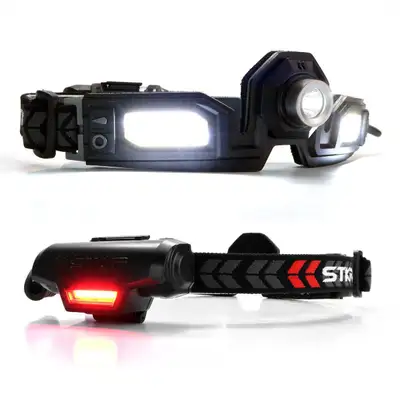 STKR FLEXIT Headlamp PRO 6.5 - 650 lumens with 240Â° Halo Lighting