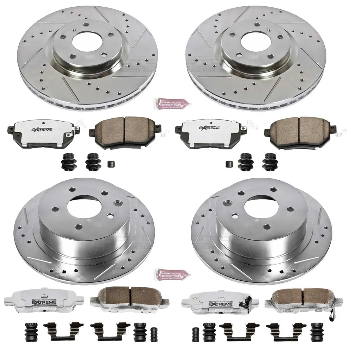 Z26 Street Warrior Upgrade Kit: Drilled/Slotted Rotors; Carbon-Fiber Ceramic Pads W/Hardware product image