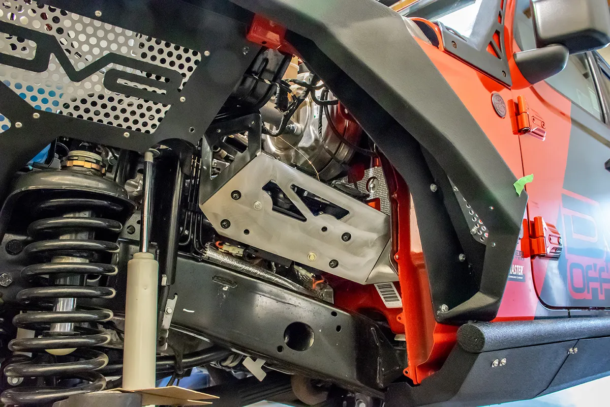 Jeep JL Under Hood Compressor Mount For ARB Ckmta12 18pres Wrangler JL DV8 Offroad product image