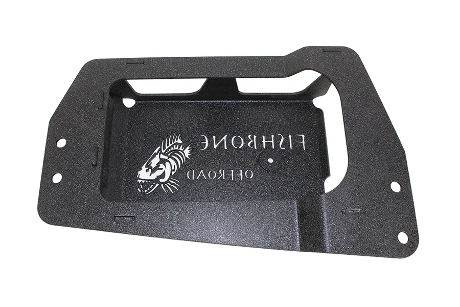 Jeep JK EVAP Canister Skid Plates 07-11 Wrangler JK Steel Black Textured Powdercoat Fishbone Offroad product image