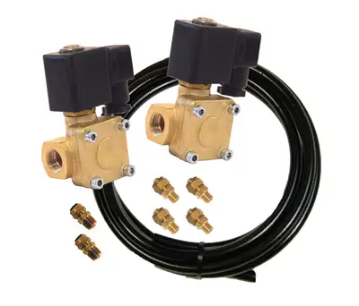 Kleinn Automotive Accessories BlastMaster Plus™ Valve Upgrade Kit; For Use With Horns PN[HK7 And 230]; Includes 2 Solenoid Valves PN[VX6003]/ 1/2 in. High Pressure Air Line/ 1/4 in. High Pressure Air Line;