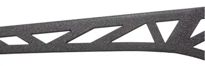 Fishbone Offroad Black textured powder coat, Steel, Sold as a pair, Designed to mount a 52 in. overall width light bar