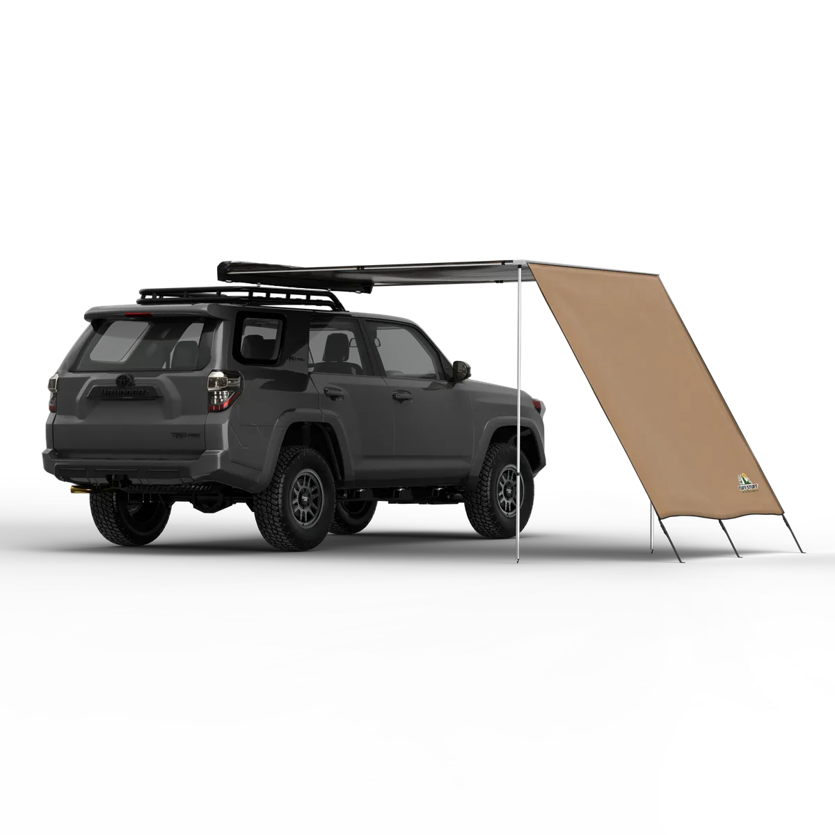Truck or Car Awning Shade Wall, 6.5x8 Feet, Poly-Cotton Ripstop Fabric, Tan product image