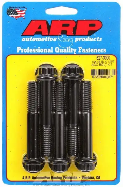 ARP Auto Racing 1/2-13 x 3.000 12pt - Bolts 5pk Black Oxide