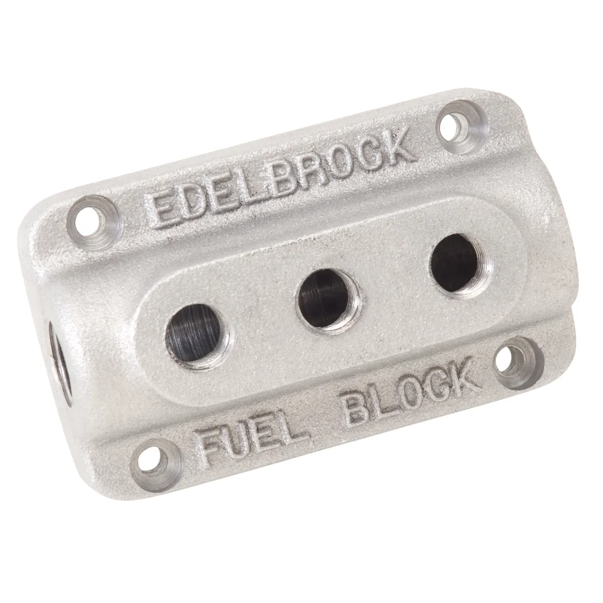 Edelbrock 1285 Triple Outlet Fuel Block Kit product image