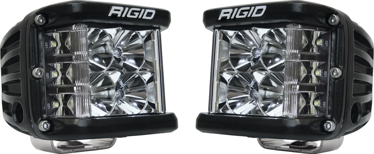 RIGID D-SS PRO Side Shooter, Flood Optic, Surface Mount, Black Housing, Pair product image