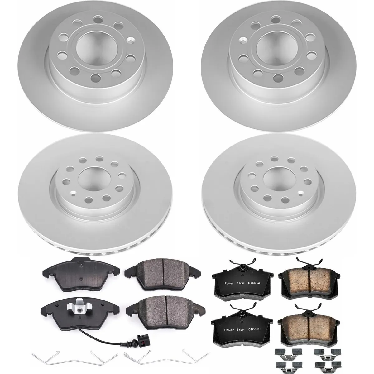 Z23 Sport Geomet Coated Rotor Kit For European Vehicles: Genuine Geomet Fully Coated Rotors; Carbon-Fiber Ceramic Pads W/Hardware product image