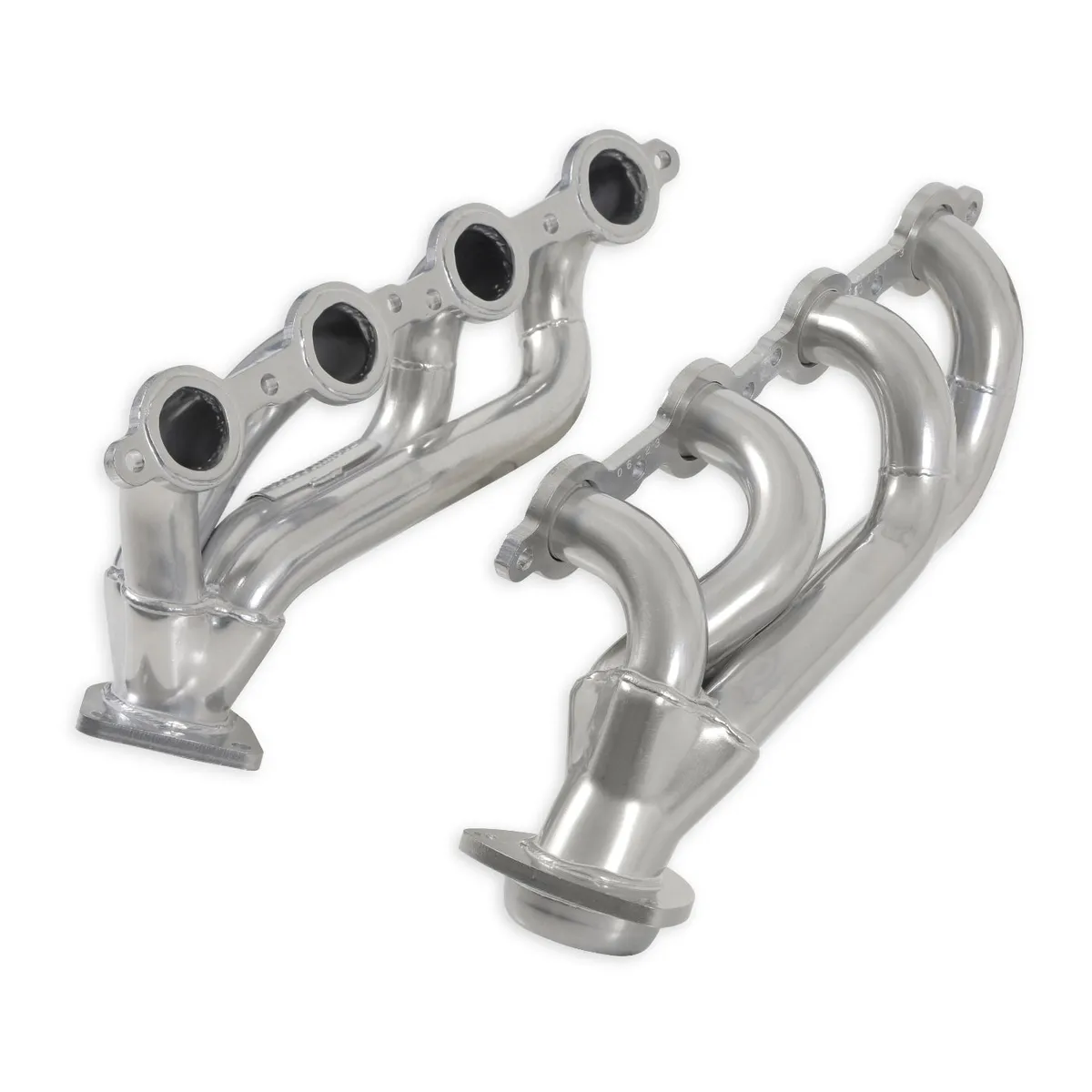 Flowmaster 02-09 GM Truck/SUV 4.8L/5.3L/6.0L/6.2L V8 Shorty Headers 1-5/8in Primary 16 Gauge Tubing 3/8in Flange Silver Ceramic Coating CARB Certified 409S Stainless Steel
