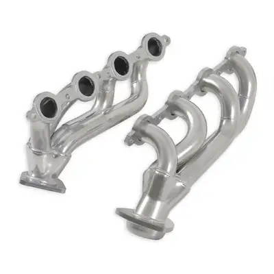 Flowmaster 02-09 GM Truck/SUV 4.8L/5.3L/6.0L/6.2L V8 Shorty Headers 1-5/8in Primary 16 Gauge Tubing 3/8in Flange Silver Ceramic Coating CARB Certified 409S Stainless Steel