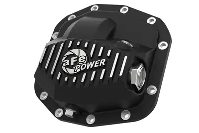 aFe Power aFe POWER Pro Series Front Differential Cover - Black w/ Machined Fins, M186-12 - 2018-23 JL