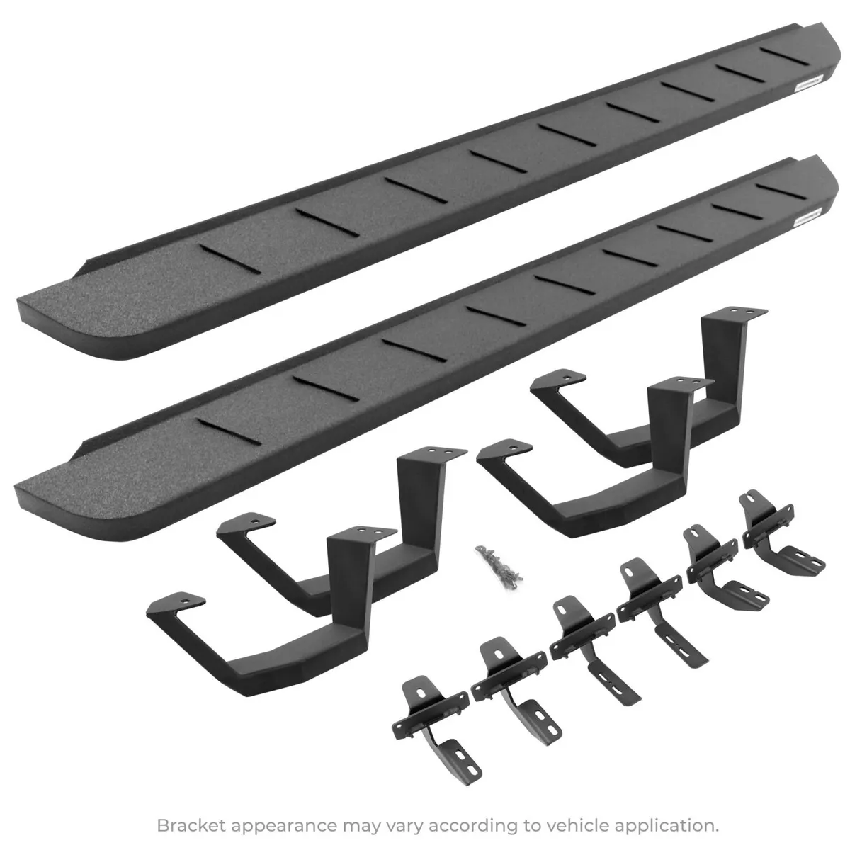 Go Rhino - 6341068720T - RB10 Running Boards With Mounting Brackets & 2 Pairs of Drop Steps Kit - Protective Bedliner Coating product image