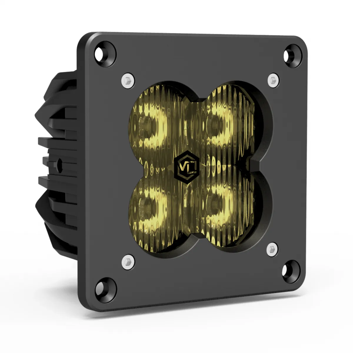 Fng 3 rr SAE 3 Inch Backlit Driving Light Pods Yellow Flush Mount Dot/Sae Pair Vivid Lumen product image