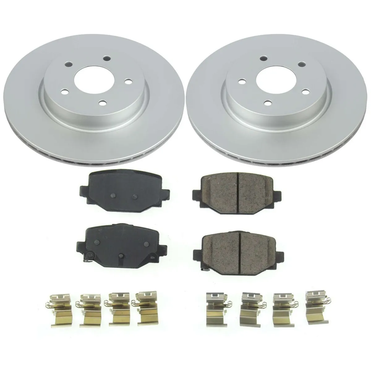 Z17 Geomet Coated Rotor Kit: Genuine Geomet Fully Coated Rotors; Ceramic Pads W/Hardware product image