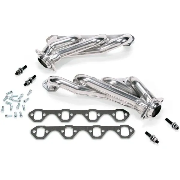 Ford Mustang 5.0L 1-5/8 Shorty Exhaust Headers Polished Silver Ceramic 86-93 product image