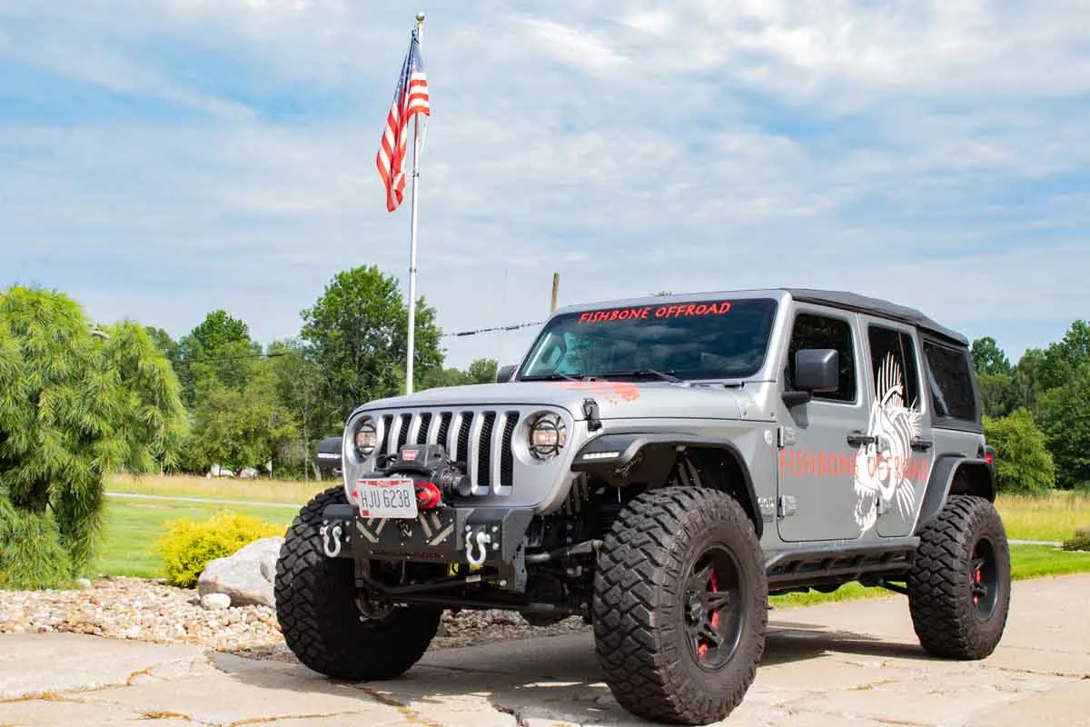 Barracuda Modular Front Bumper - Base 07-18 Jeep Wrangler, 18-Present Jeep Wrangler, 18-Present Jeep Gladiator JT Fishbone Offroad product image