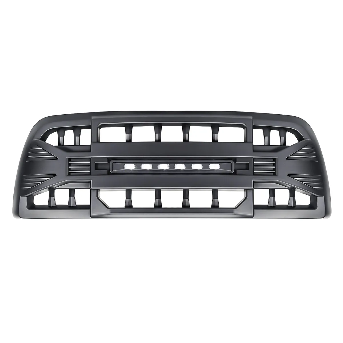 American Modified Amdeba00143 Armor Grille With LED Off-Road Lights - Matte Black product image